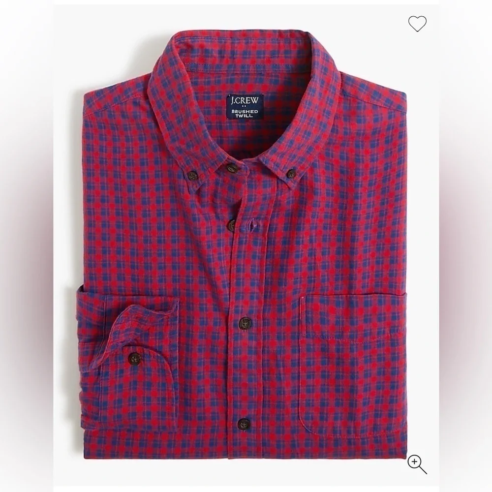 J crew Brushed twill shirt
